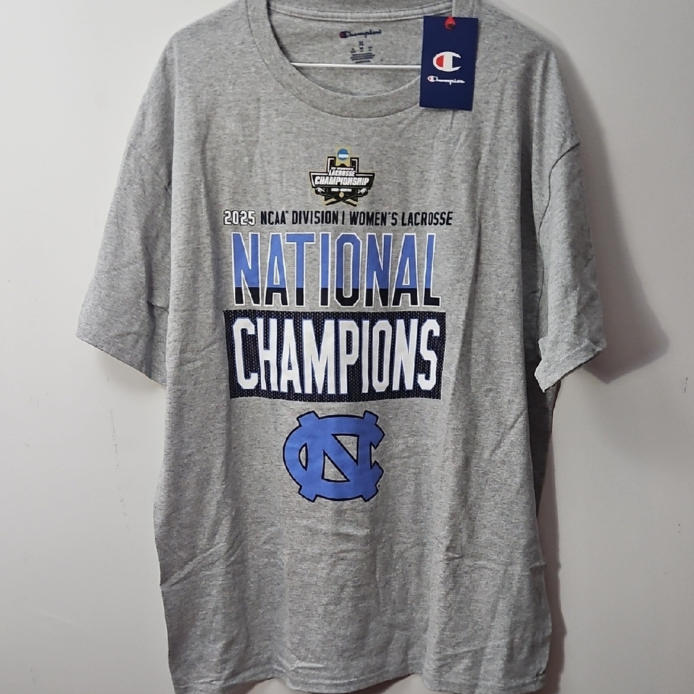 Champion North Carolina Womens Lacrosse National Champions 2025 T-shirt